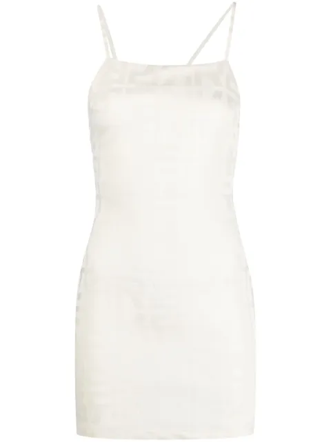 ROTATE BIRGER CHRISTENSEN vestido corto con monograma en jacquard