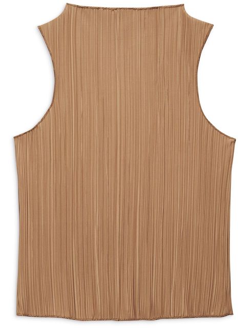 ANINE BING plissé-effect top