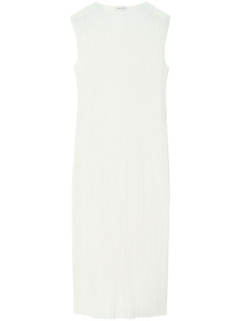 ANINE BING Melanie plissé-pleated midi dress