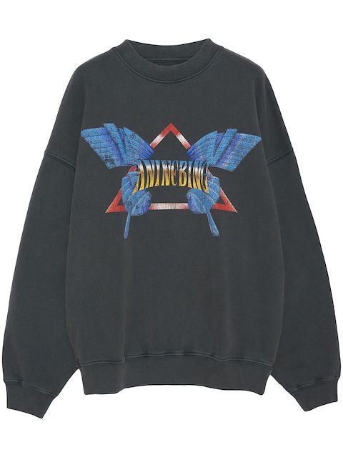 ANINE BING Sweatshirt mit Logo-Print