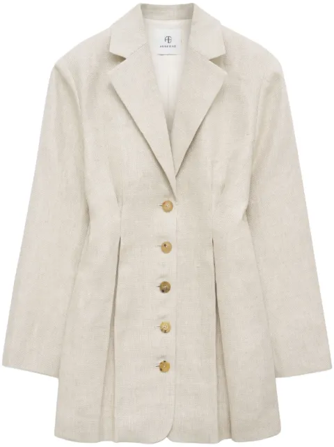 ANINE BING Taya linen blazer dress