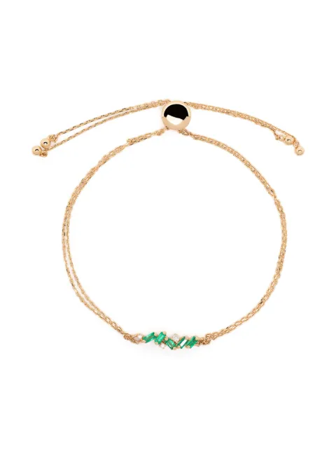 Suzanne Kalan 18kt yellow gold Willow emerald bracelet