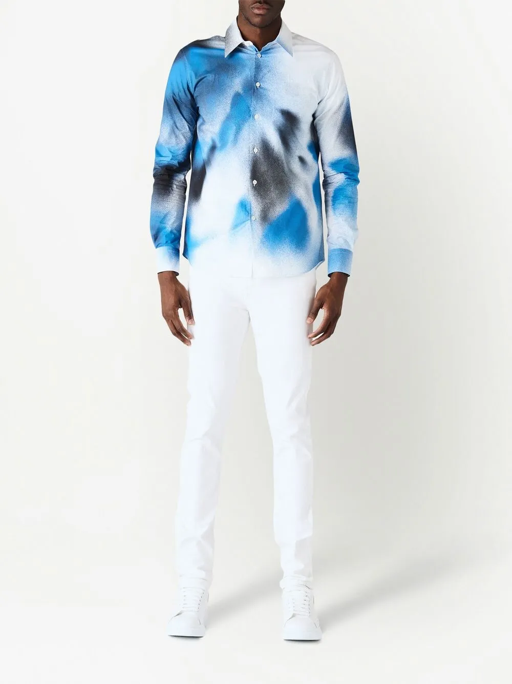 Alexander McQueen Spray paintprint Shirt Farfetch