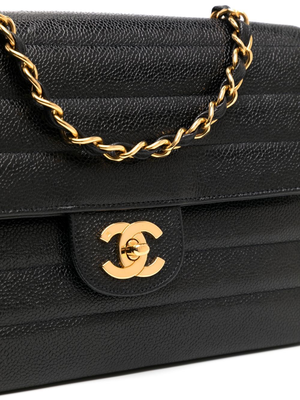 Affordable HOT SALE CHANEL 1995 medium Classic Flap shoulder bag Women