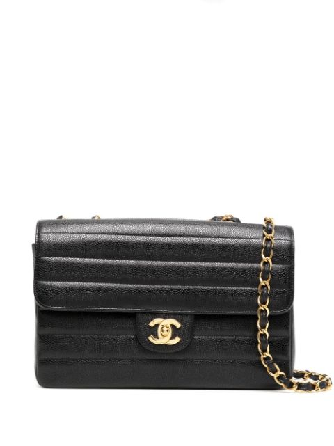 HOT SALE CHANEL 1995 medium Classic Flap shoulder bag Women