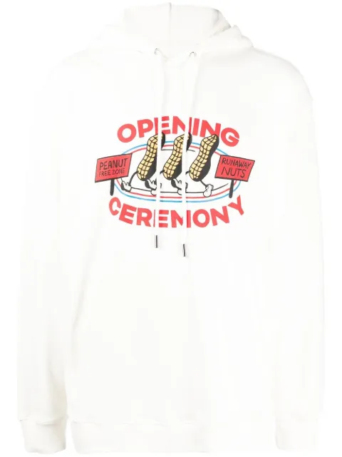 Opening Ceremony logo-print cotton hoodie