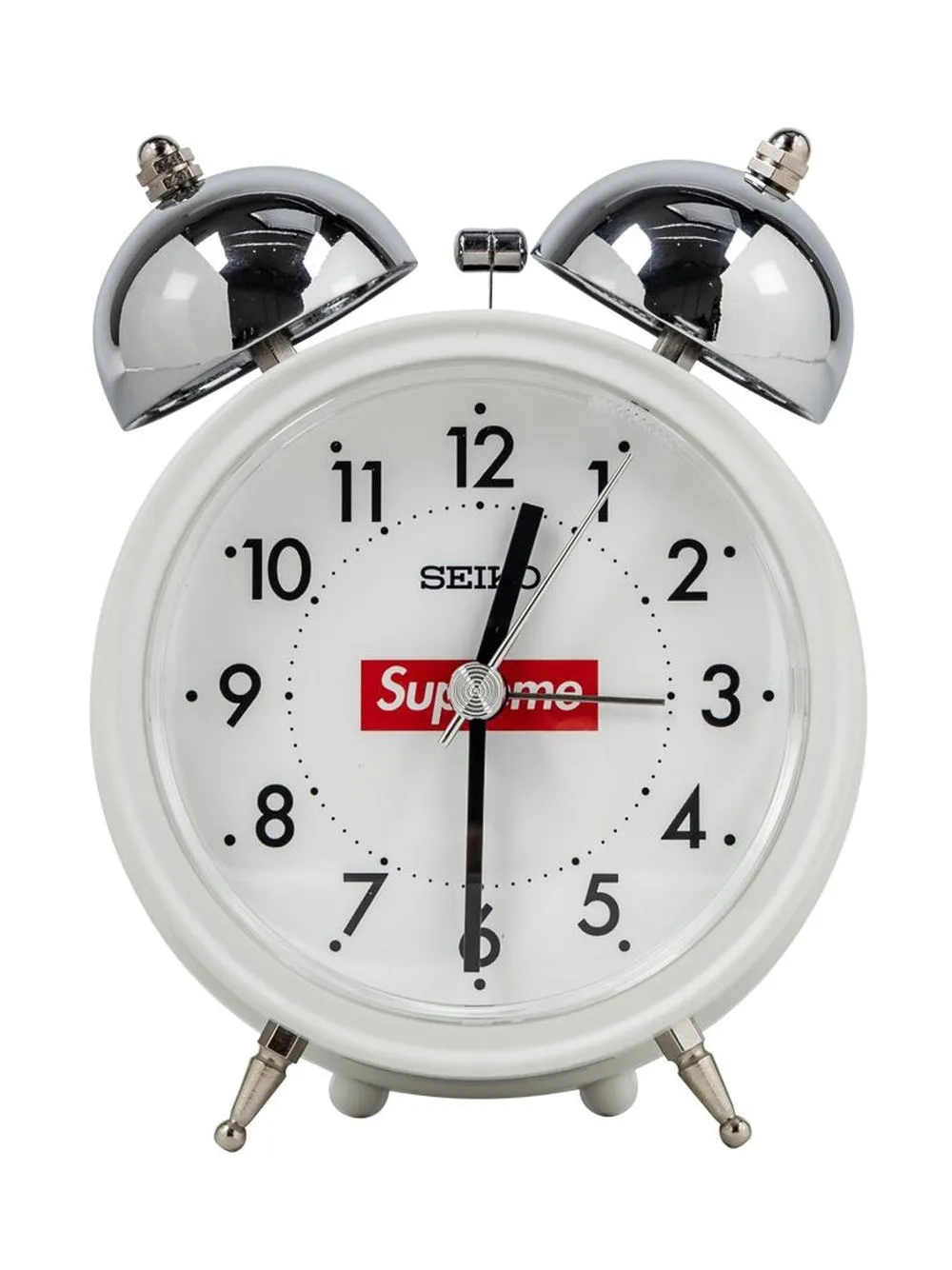 Supreme X Seiko Alarm Clock In White