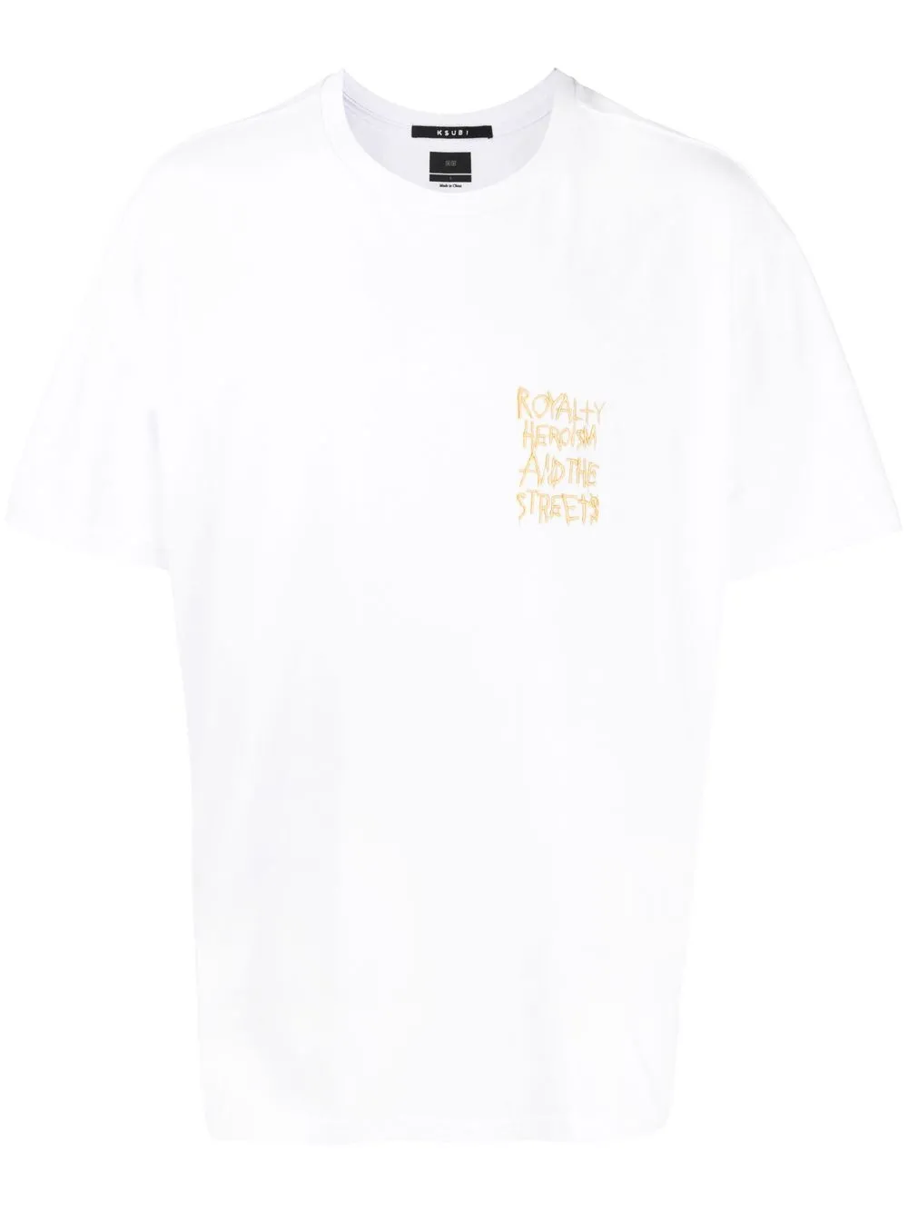 

Ksubi slogan-embroidered T-shirt - White