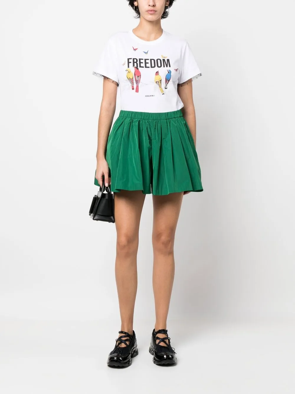 RED Valentino High waist shorts - Groen