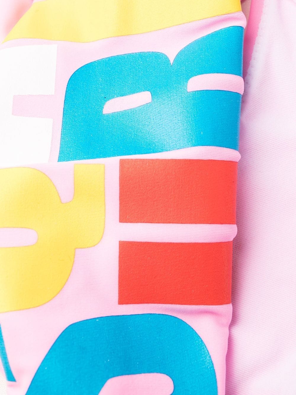 Shop Dsquared2 Graphic Logo-print Bikini Top In Pink