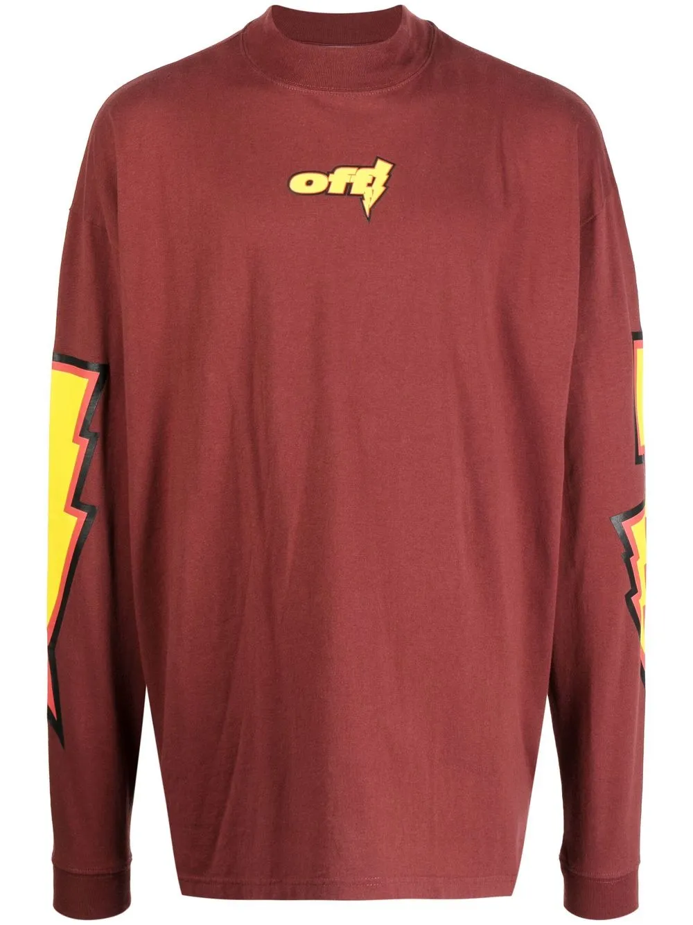 

Off-White logo-print long-sleeve top - Red