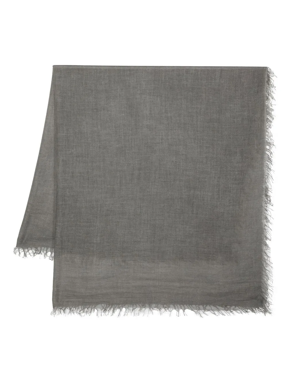 

Faliero Sarti frayed-edge scarf - Grey