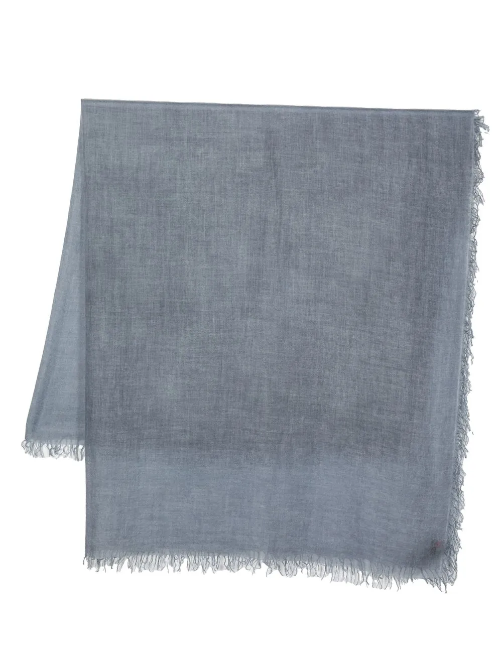 

Faliero Sarti frayed-edge scarf - Blue