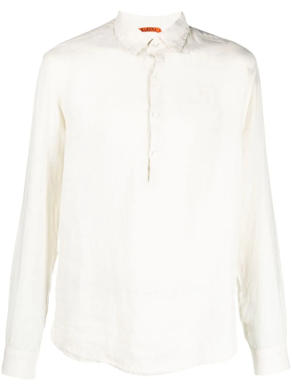 

Barena long-sleeve linen shirt - Neutrals