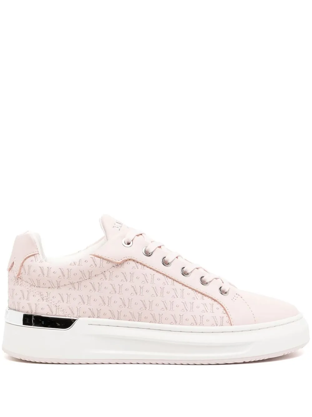 

Mallet embroidered-logo low-top sneakers - Pink