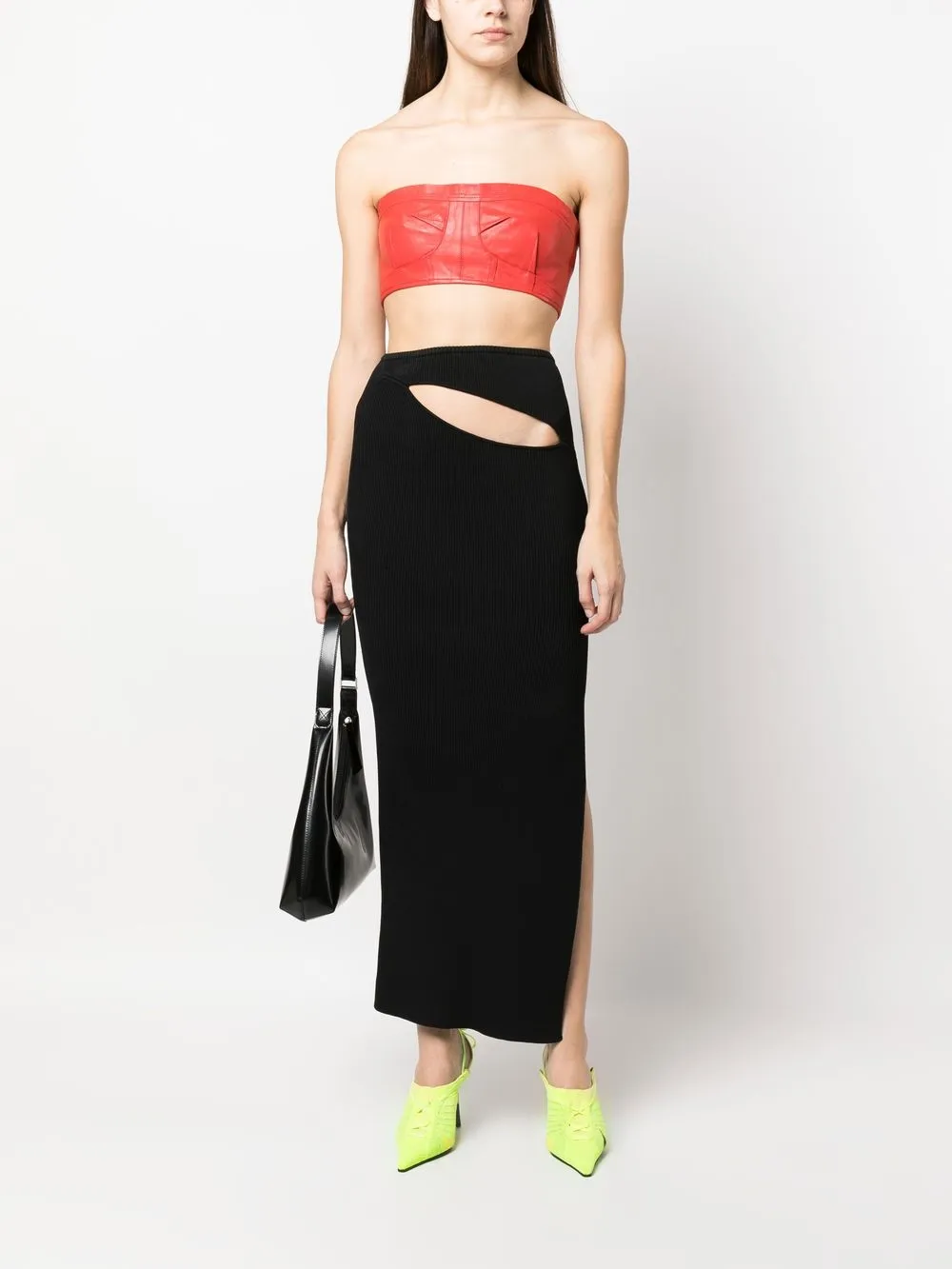 Manokhi Bandeau top - Rood