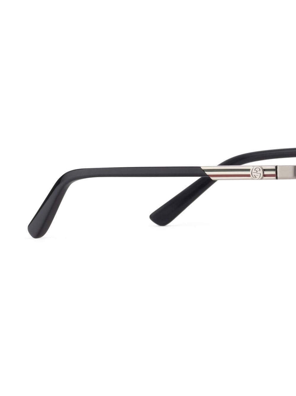 Shop Gucci Interlocking G Pilot-frame Sunglasses In Silver