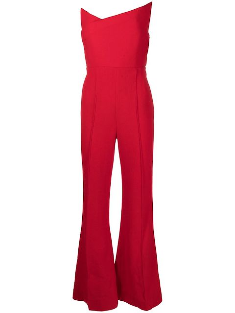 Roland Mouret strapless wool jumpsuit