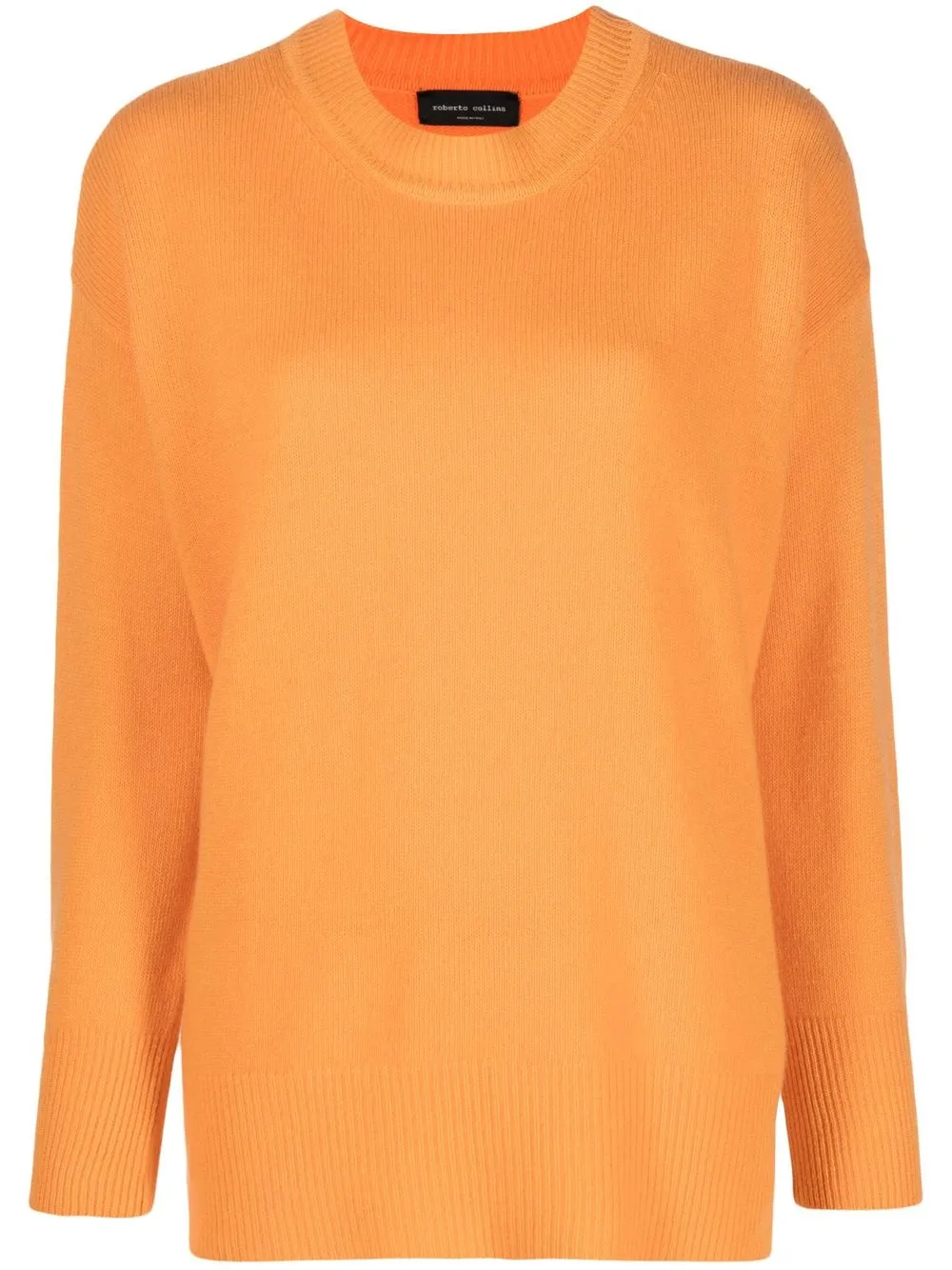 

Roberto Collina crew-neck merino-cashmere sweater - Orange