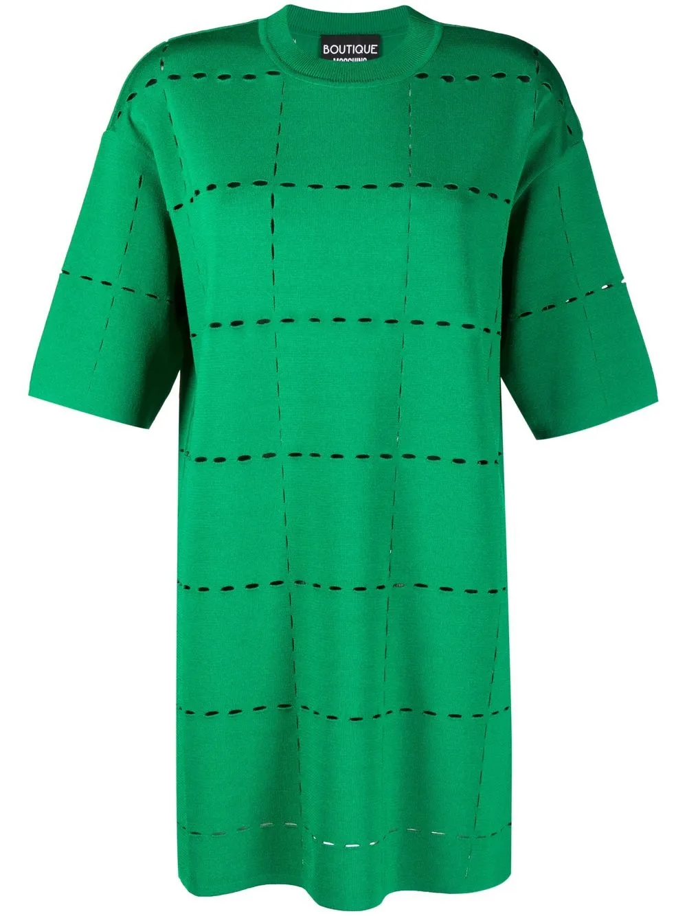 

Boutique Moschino vestido estilo playera manga corta - Verde