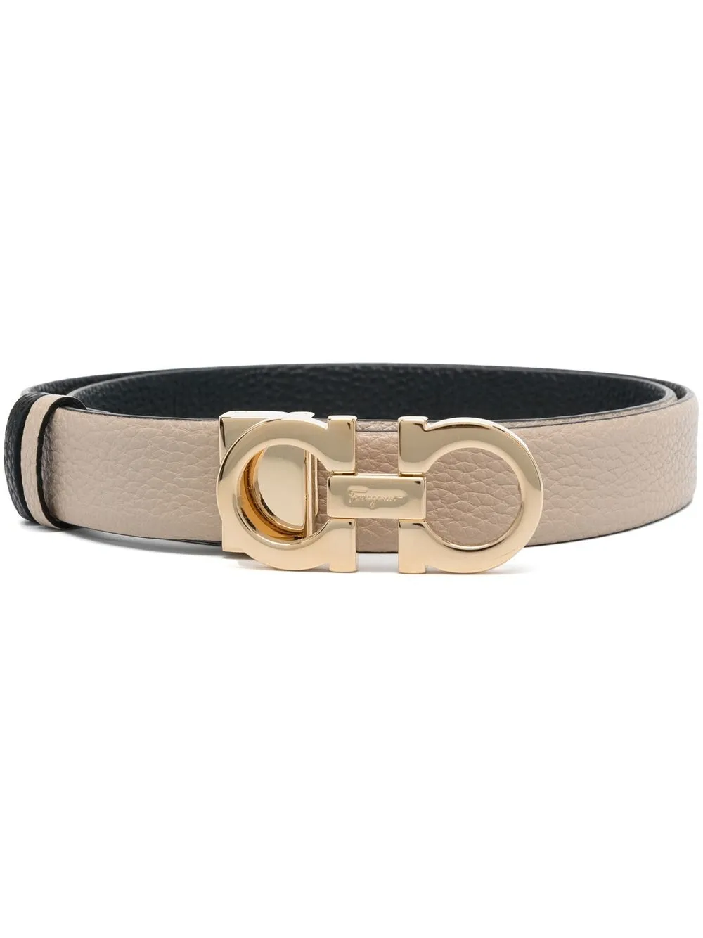 

Ferragamo Gancini-buckle fastening belt - Black