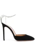 Aquazzura embellished ankle-strap pumps - Black