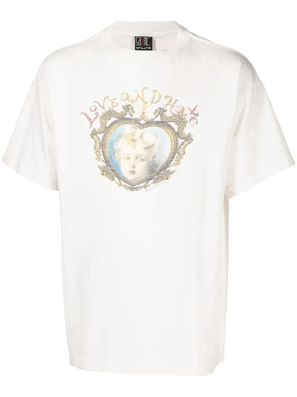 

SAINT MXXXXXX graphic-print crew-neck T-shirt - White