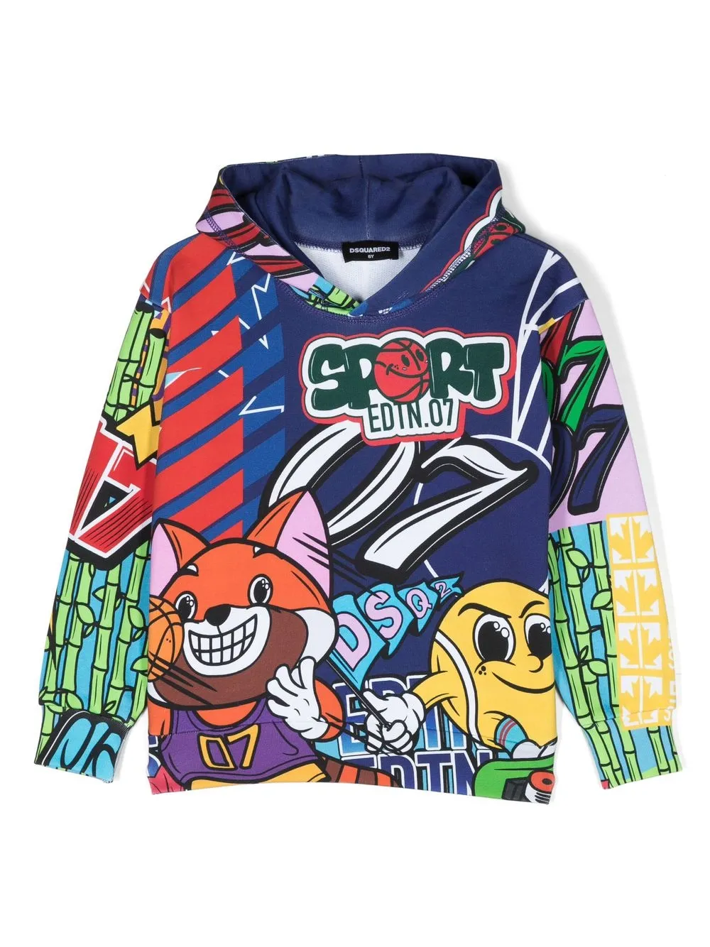 

Dsquared2 Kids hoodie con estampado gráfico - Morado