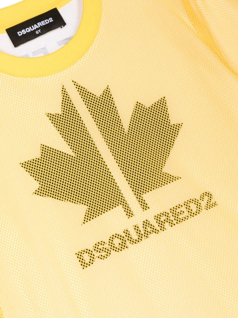 Dsquared2 Logo-print Short-sleeve T-shirt In Yellow