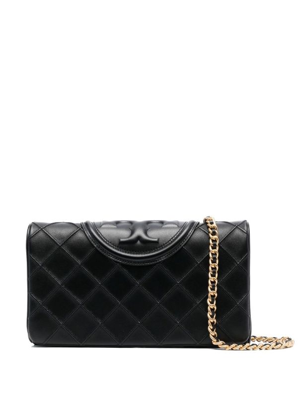 Tory Burch Fleming Soft Leather Clutch Bag - Farfetch