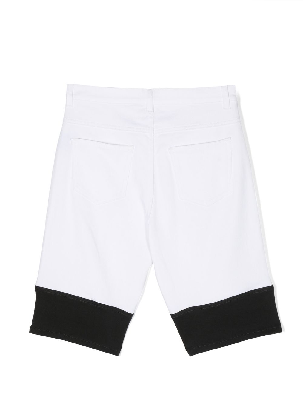 Shop Balmain Logo-print Shorts In White