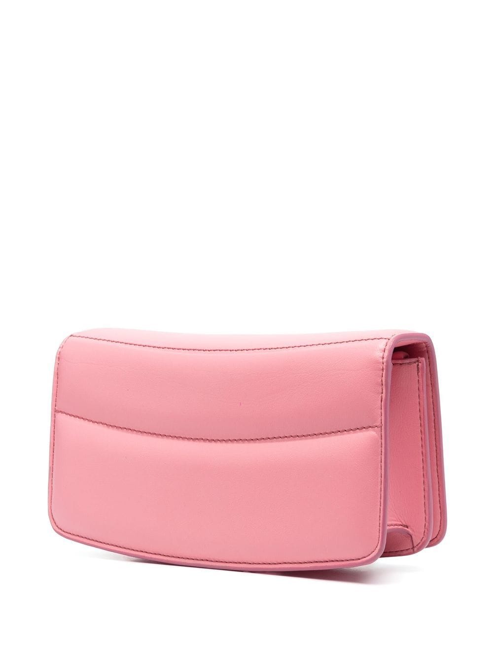 Shop Stella Mccartney S-wave Padded Shoulder Bag In Pink