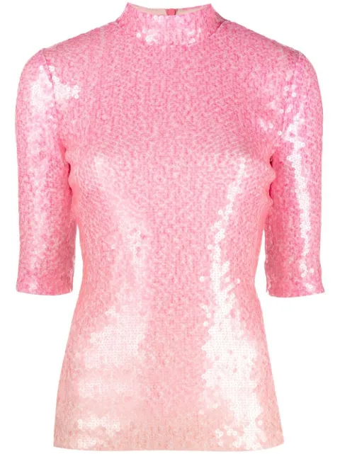 Stella McCartney gradient-effect sequin top