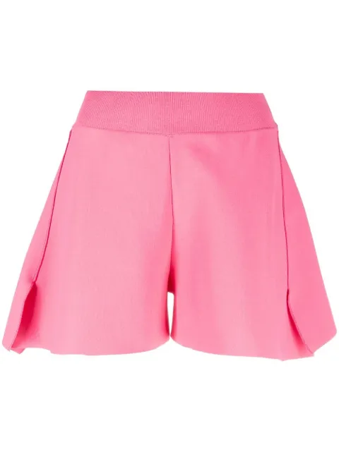 Stella McCartney shorts tejidos con tiro medio