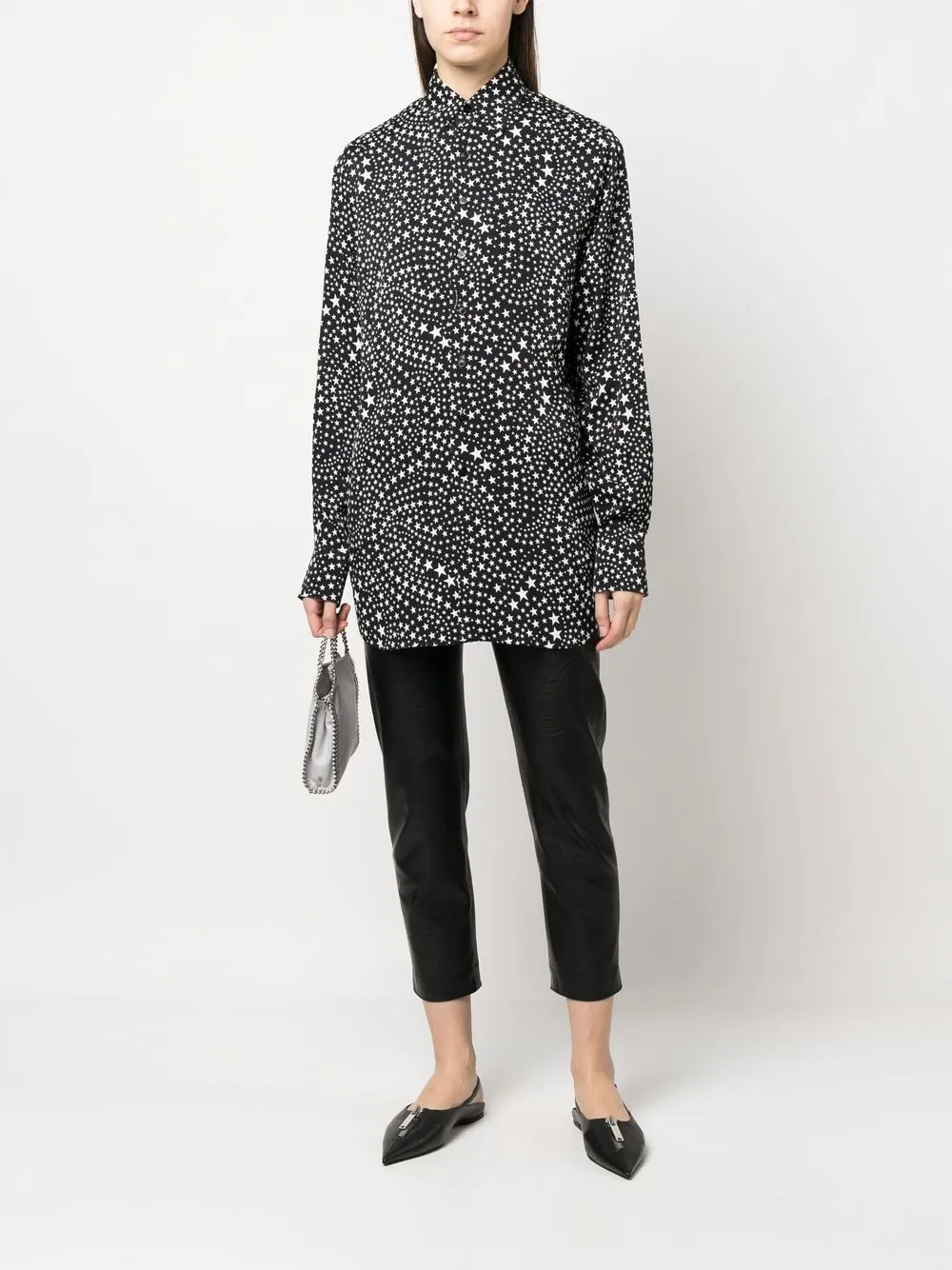 Stella McCartney Blouse met print - Zwart