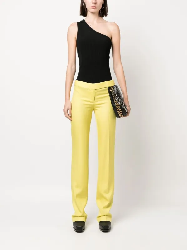 【関税&送料込】Stella Mccartney Straight Leg Trousers In Pl STELLA MCCARTNEY + NET SUSTAIN vegetarian leather straight