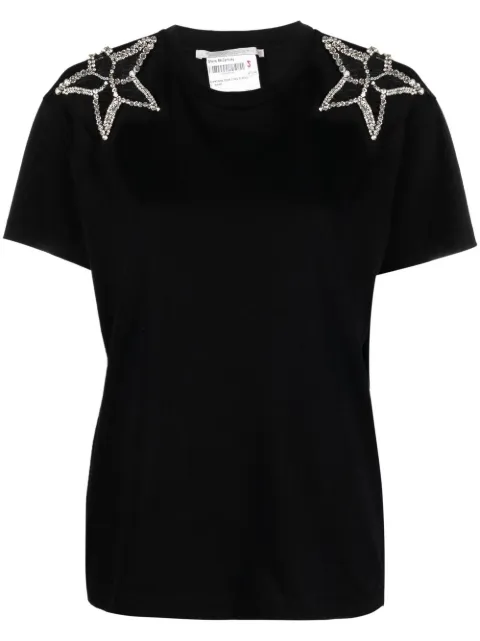 Stella McCartney playera con detalles de cristal