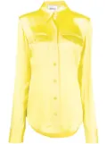 Stella McCartney button-up satin shirt - Yellow