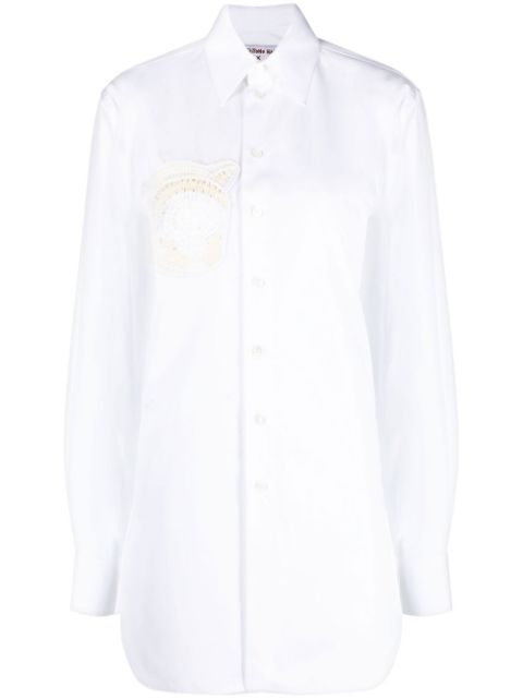 Stella McCartney crochet-patch long-sleeve shirt Women