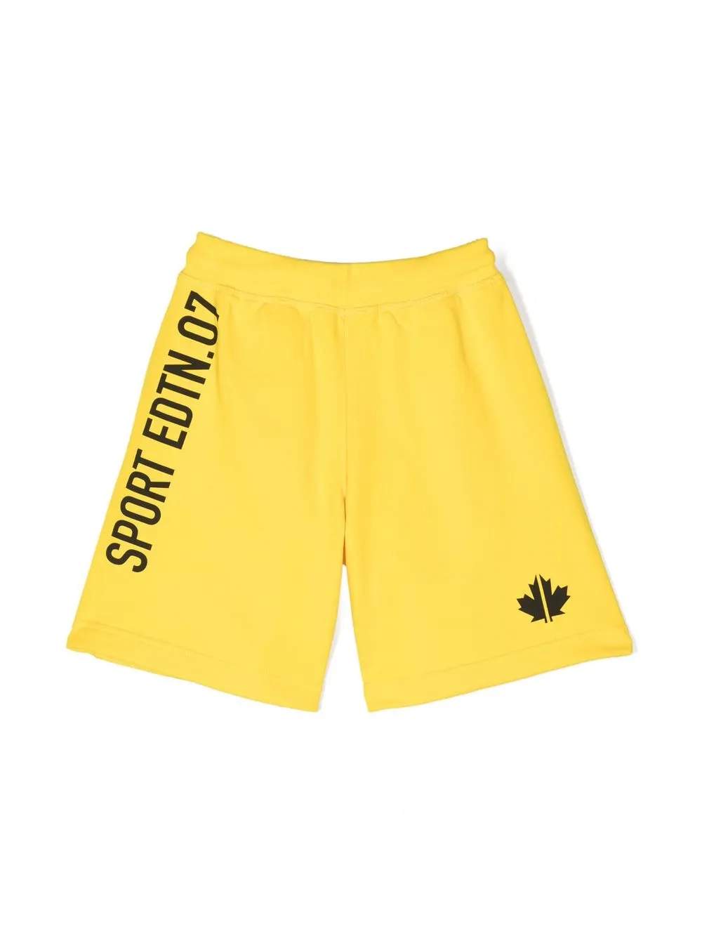 Dsquared2 Logo-print Track Shorts In Yellow
