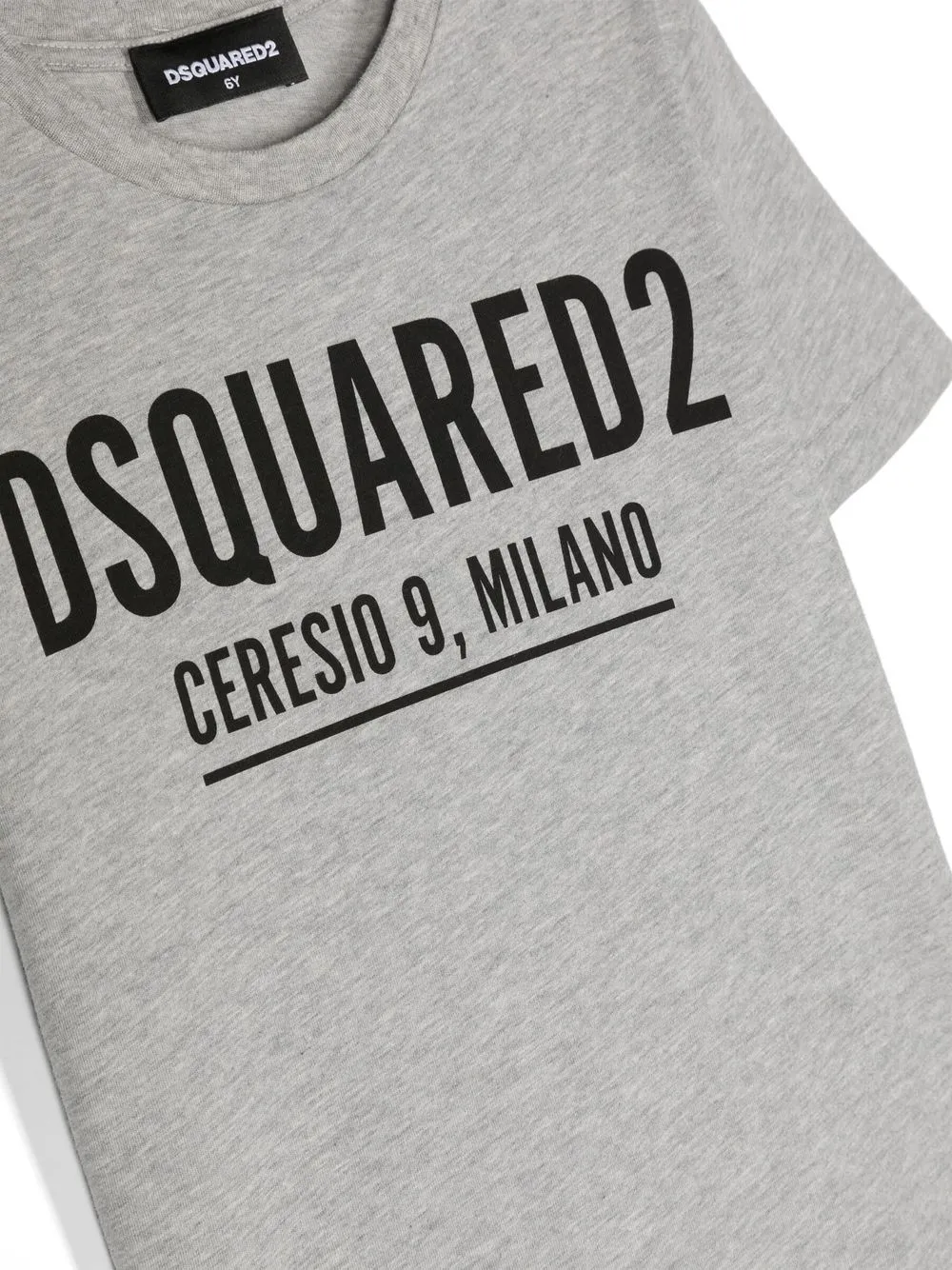 Shop Dsquared2 Logo-print Short-sleeve T-shirt In Grey