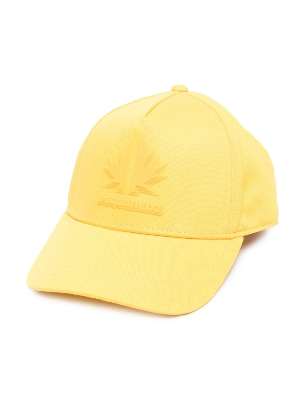 Dsquared2 Kids' Logo-print Cotton Cap In Yellow