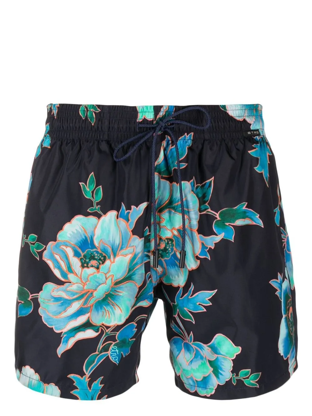 

ETRO floral-print swim shorts - Blue