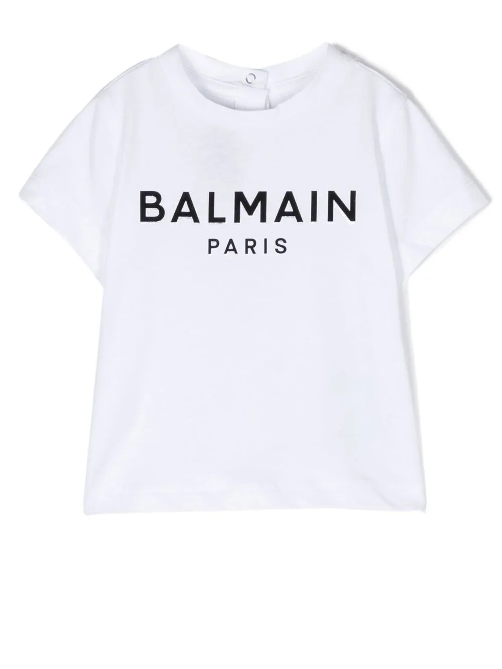 

Balmain Kids playera manga corta con logo estampado - Blanco