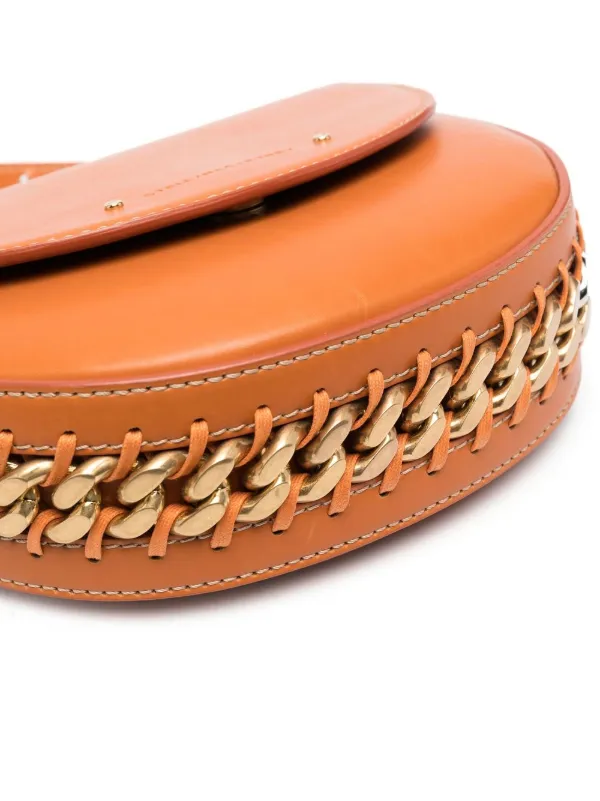 Stella McCartney chain-detail Shoulder Bag | Orange | FARFETCH