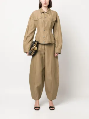 希少 ステラマッカートニー 花柄 総柄 デニムジャケット Gジャン ボタンロゴ Stella McCartney（ステラ・マッカートニー）ウィメンズ デニム