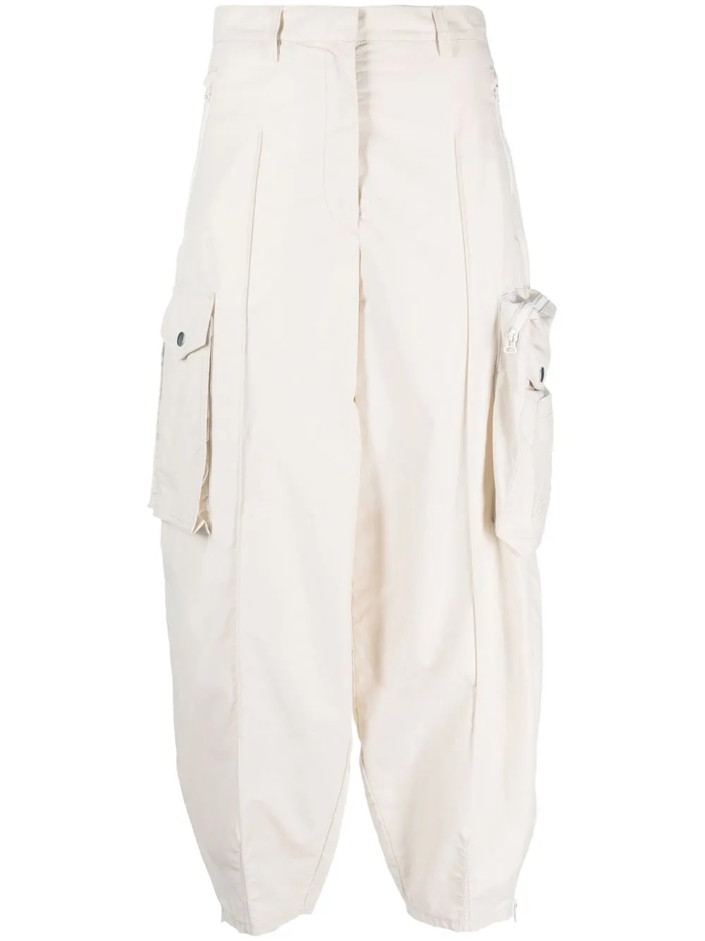 Stella McCartney tapered-leg cargo trousers - White