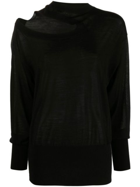 Stella McCartney cut out-detail knitted top Women