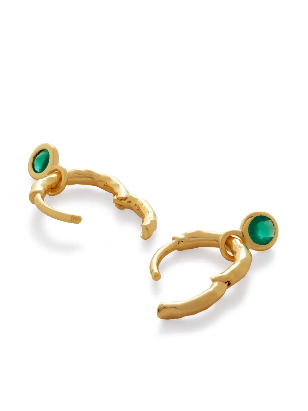 Monica Vinader Mini Creolen Mit Onyx In Gold
