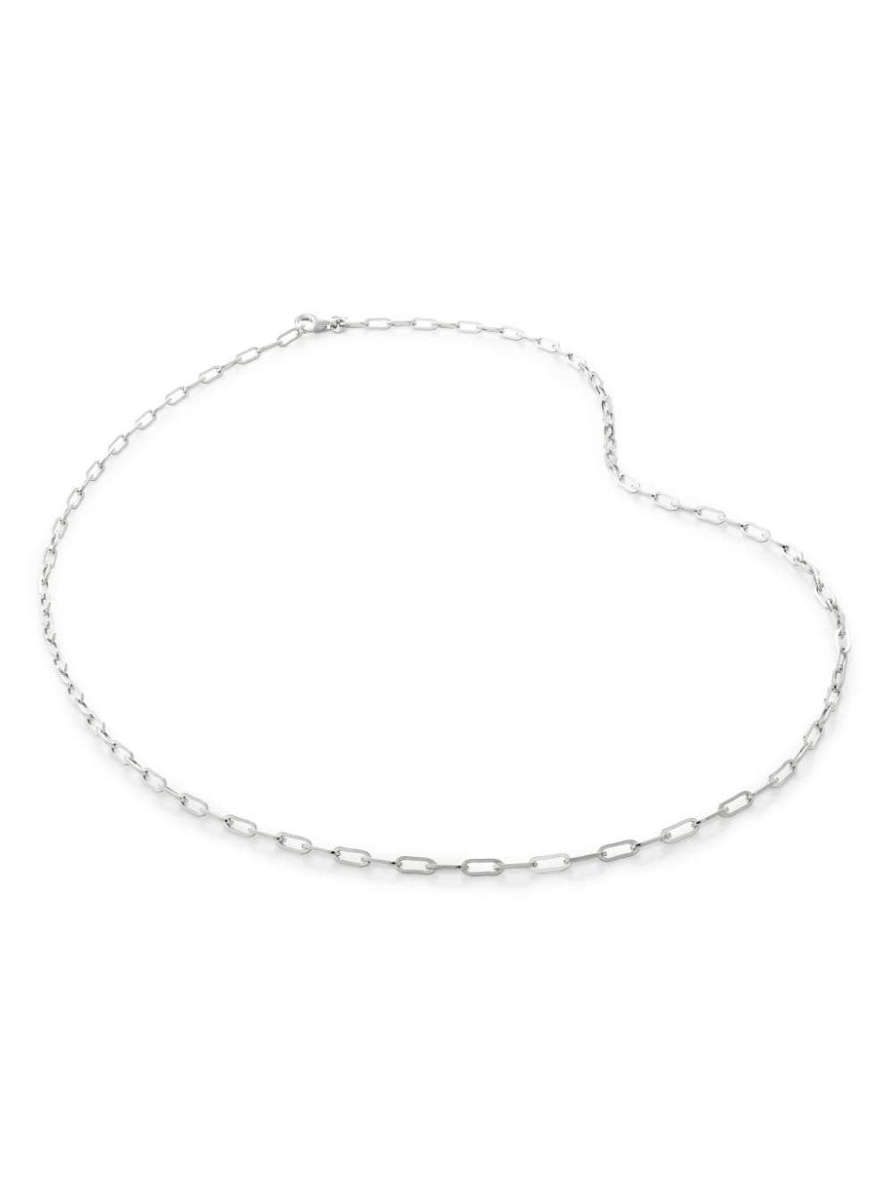 recycled sterling-silver paperclip-chain necklace